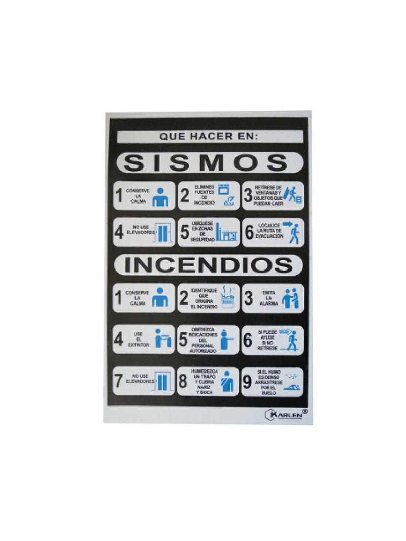 Instruccion Sismo / Incendios